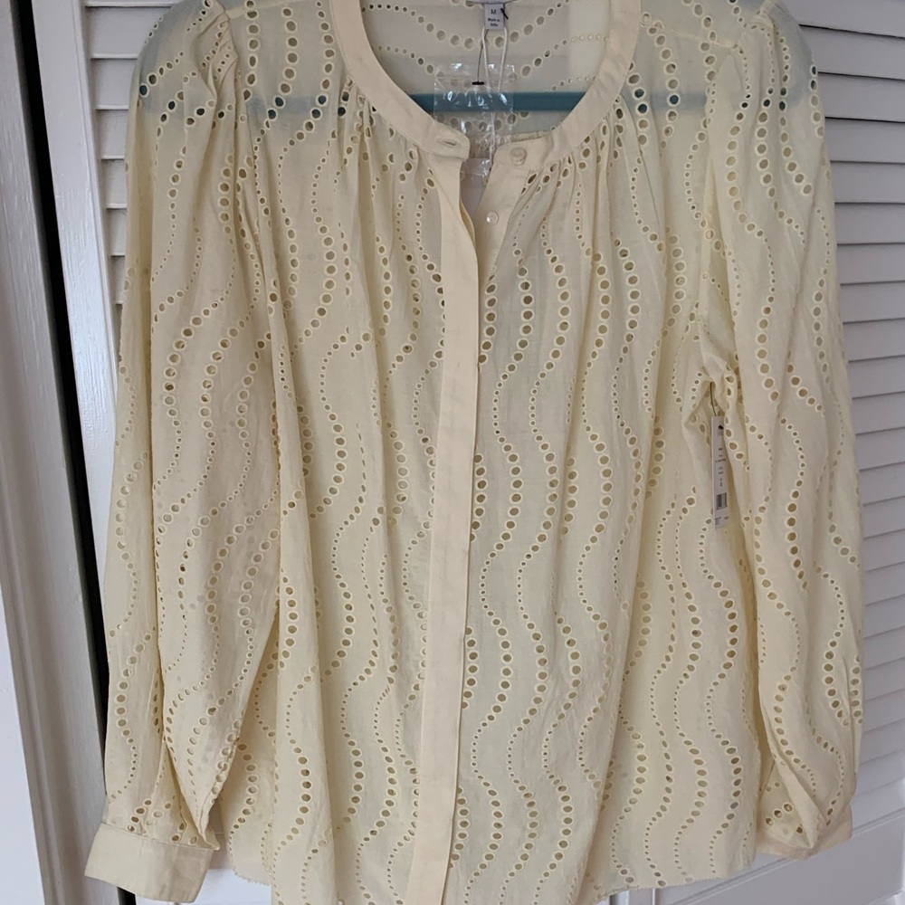 Joie shirt. Beautiful detail.